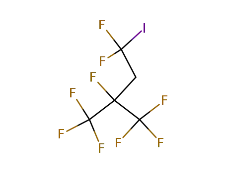 Molecular Structure of 756-84-3 (Butane, 1,1,1,2,4,4-hexafluoro-4-iodo-2-(trifluoromethyl)-)