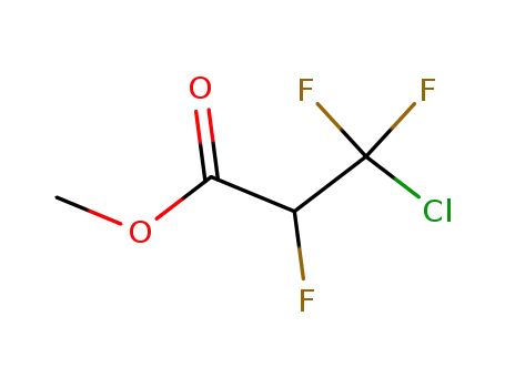 Molecular Structure of 684-50-4 (Propanoic acid, 3-chloro-2,3,3-trifluoro-, methyl ester)