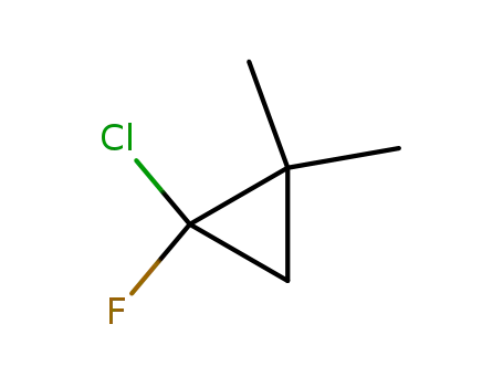 Molecular Structure of 1891-96-9 (1-chloro-1-fluoro-2,2-dimethylcyclopropane)