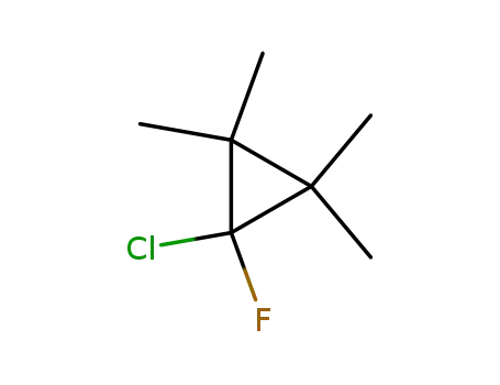 Molecular Structure of 1727-63-5 (1-chloro-1-fluoro-2,2,3,3-tetramethylcyclopropane)