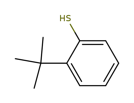 Molecular Structure of 19728-41-7 (2-TERT-BUTYLTHIOPHENOL)
