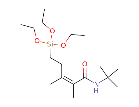 (Z)-N-tert-butyl-2,3-dimethyl-5-(triethoxysilyl)pent-2-enamide