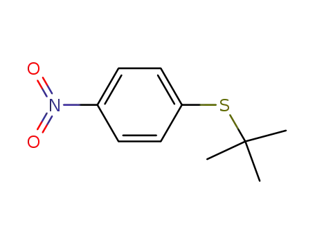 Molecular Structure of 7205-66-5 (Benzene, 1-[(1,1-dimethylethyl)thio]-4-nitro-)