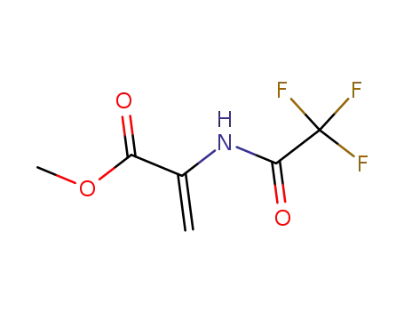Molecular Structure of 58137-35-2 (2-Propenoic acid, 2-[(trifluoroacetyl)amino]-, methyl ester)