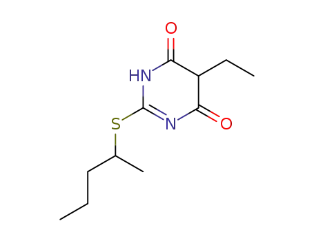 5-ethyl-2-(1-methyl-butylmercapto)-1H-pyrimidine-4,6-dione