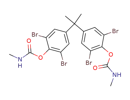 Molecular Structure of 63921-14-2 (Phenol, 4,4'-(1-methylethylidene)bis[2,6-dibromo-,
bis(methylcarbamate))