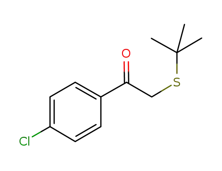 Molecular Structure of 88577-88-2 (Ethanone, 1-(4-chlorophenyl)-2-[(1,1-dimethylethyl)thio]-)