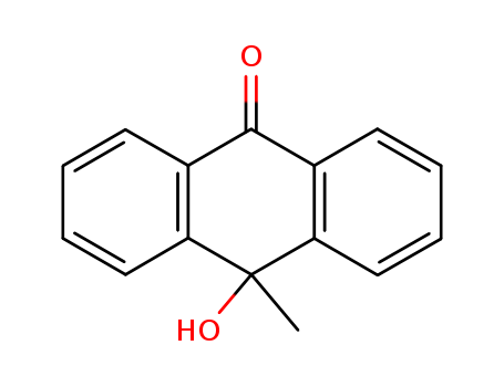 Molecular Structure of 17104-31-3 (9(10H)-Anthracenone, 10-hydroxy-10-methyl-)