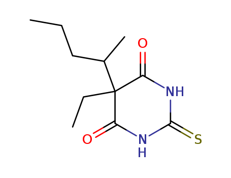 4,6(1H,5H)-Pyrimidinedione,5-ethyldihydro-5-(1-methylbutyl)-2-thioxo-(76-75-5)