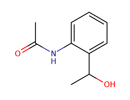 Molecular Structure of 89937-05-3 (Acetamide, N-[2-(1-hydroxyethyl)phenyl]-)