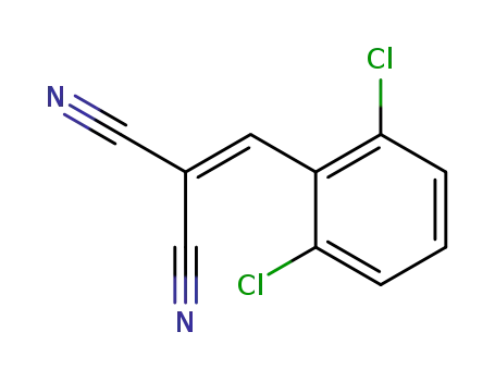 Molecular Structure of 2972-79-4 (2,6-DICHLOROBENZALMALONONITRILE)