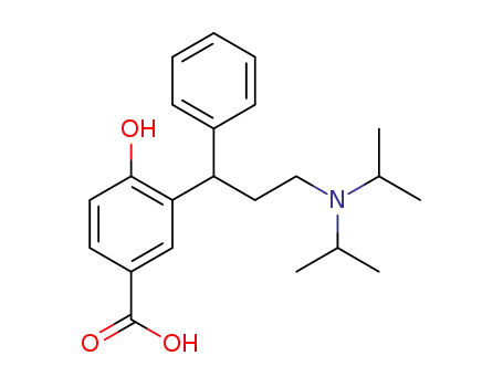racemic 3-(3-N,N'-diisopropylamino-1-phenyl-propyl)-4-hydroxy-benzoic acid