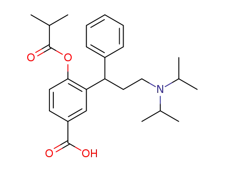 2-(3-N,N-diisopropylamine-1-phenylpropyl)-4-carboxyphenol isobutyrate