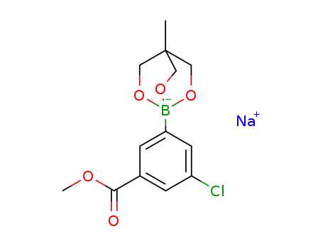 Na(3-Cl-5-(MeO2C)-C6H3B(OCH2)3CCH3)