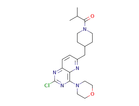 1-(4-((2-chloro-4-morpholinopyrido[3,2-d]pyrimidin-6-yl)methyl)piperidin-1-yl)-2-methylpropan-1-one