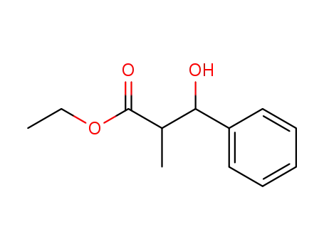 Molecular Structure of 24744-96-5 (ethyl 3-hydroxy-2-methyl-3-phenylpropanoate)