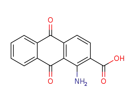 Molecular Structure of 82-24-6 (1-amino-9,10-dihydro-9,10-dioxo-2-anthracenecarboxylicaci)