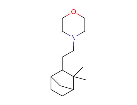 Molecular Structure of 88100-38-3 (Morpholine, 4-[2-(3,3-dimethylbicyclo[2.2.1]hept-2-yl)ethyl]-)