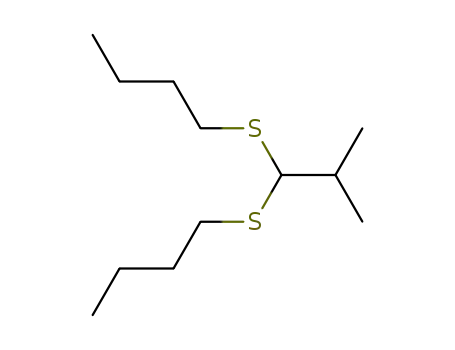 Molecular Structure of 95915-86-9 (Butane, 1,1'-[(2-methylpropylidene)bis(thio)]bis-)