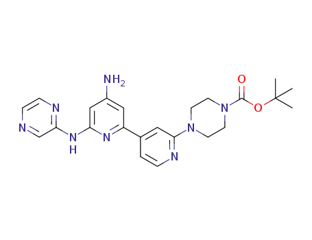tert-butyl 4-[4-amino-6-(pyrazin-2-ylamino)-2,4'-bipyridin-2'-yl]piperazine-1-carboxylate
