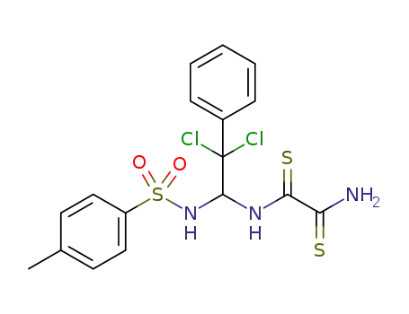 N-[2,2-dichloro-1-(4-methylphenylsulfonylamino)-2-phenylethyl]ethanedithioamide