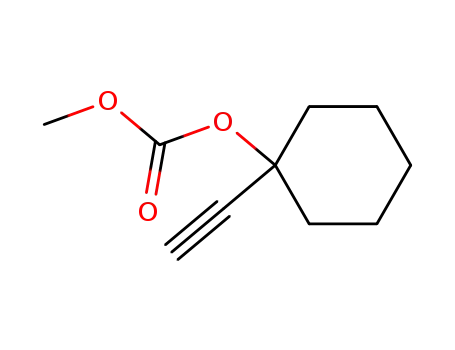 Molecular Structure of 61699-43-2 (Carbonic acid, 1-ethynylcyclohexyl methyl ester)