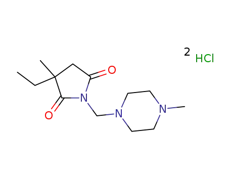 N-[(4-methyl-piperazin-1-yl)methyl]-3-ethyl-3-methylpyrrolidine-2,5-dione dihydrochloride