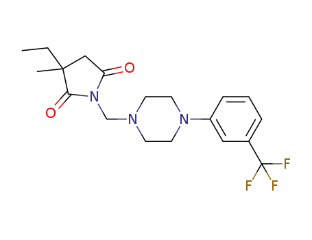N-[{4-(3-trifluoromethylphenyl)-piperazin-1-yl}-methyl]-3-ethyl-3-methyl-pyrrolidine-2,5-dione