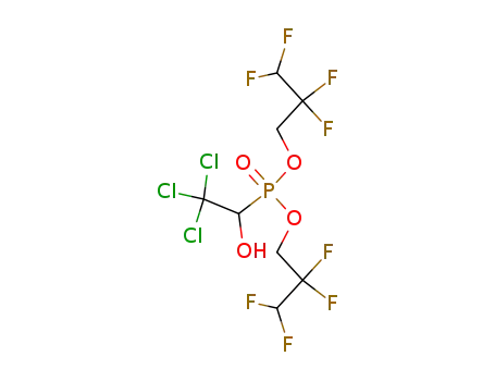 Molecular Structure of 65611-19-0 (Phosphonic acid, (2,2,2-trichloro-1-hydroxyethyl)-,
bis(2,2,3,3-tetrafluoropropyl) ester)