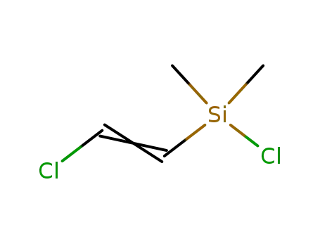 Molecular Structure of 18142-52-4 (Silane, chloro(2-chloroethenyl)dimethyl-)