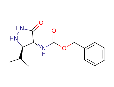 (4R,5R)-4-benzyloxycarbonylamino-5-isopropylpyrazolidin-3-one