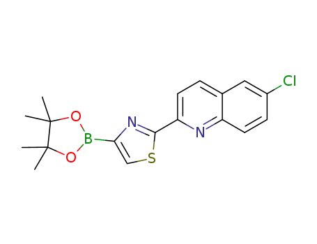 2-(6-chloroquinolin-2-yl)-4-(4,4,5,5-tetramethyl-1,3,2-dioxaborolan-2-yl)thiazole