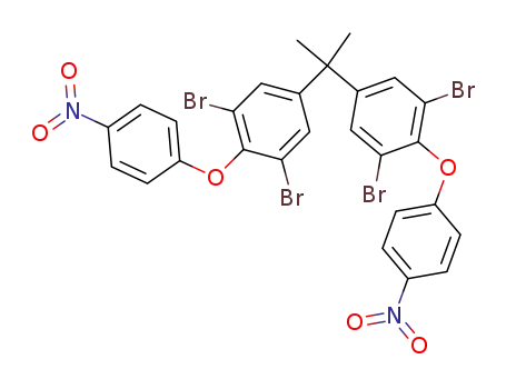 Molecular Structure of 54766-70-0 (Benzene, 1,1'-(1-methylethylidene)bis[3,5-dibromo-4-(4-nitrophenoxy)-)