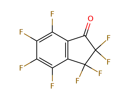 Molecular Structure of 58161-61-8 (1H-Inden-1-one, 2,2,3,3,4,5,6,7-octafluoro-2,3-dihydro-)