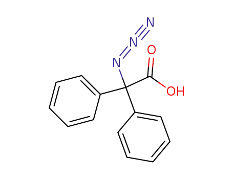 Molecular Structure of 2571-41-7 (Benzeneacetic acid, a-azido-a-phenyl-)
