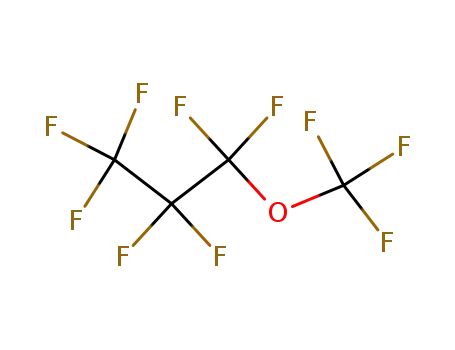 Molecular Structure of 59426-77-6 (1,1,1,2,2,3,3-heptafluoro-3-(trifluoromethoxy)propane)