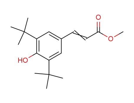 2-Propenoic acid, 3-[3,5-bis(1,1-dimethylethyl)-4-hydroxyphenyl]-,
methyl ester