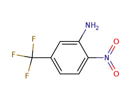 Molecular Structure of 402-14-2 (3-Amino-4-nitrobenzitrifluoride)