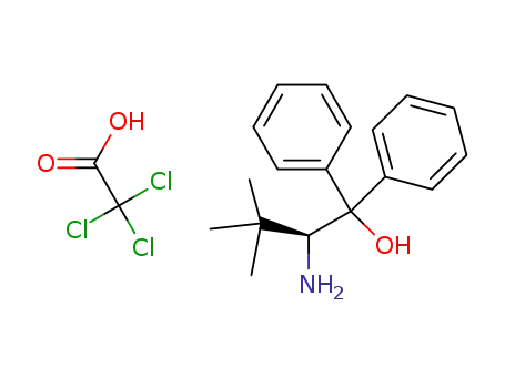 (S)-1-hydroxy-3,3-dimethyl-1,1-diphenylbutan-2-amininium trichloroacetate