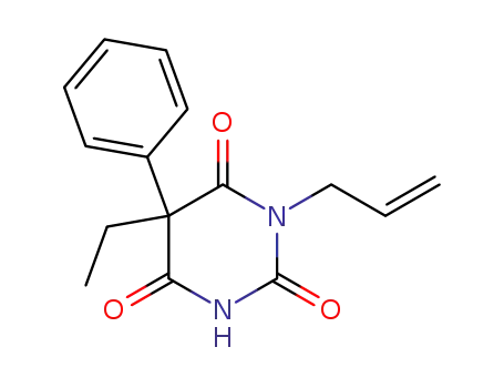 Molecular Structure of 14167-72-7 (1-Allyl-5-ethyl-5-phenylpyrimidine-2,4,6(1H,3H,5H)-trione)