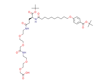 2-[2-[2-[[2-[2-[2-[[(4S)-5-tert-butoxy-4-[10-(4-tert-butoxycarbonylphenoxy)decanoylamino]-5-oxo-pentanoyl]amino]ethoxy]ethoxy]-acetyl]amino]ethoxy]ethoxy]acetic acid