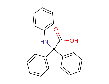 Molecular Structure of 1922-78-7 (Benzeneacetic acid, a-phenyl-a-(phenylamino)-)