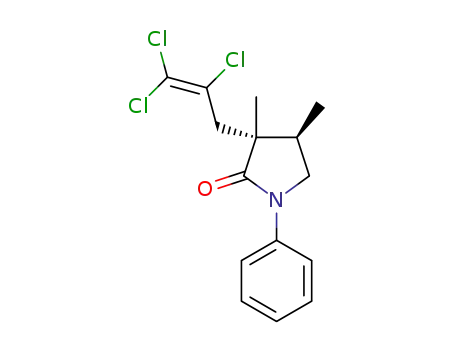 trans-3,4-dimethyl-1-phenyl-3-(2,3,3-trichloroallyl)pyrrolidin-2-one