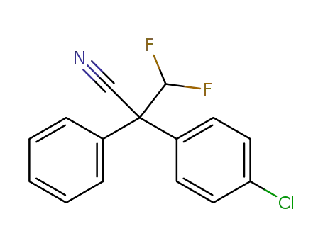 2-(4-chlorophenyl)-3,3-difluoro-2-phenylpropanenitrile