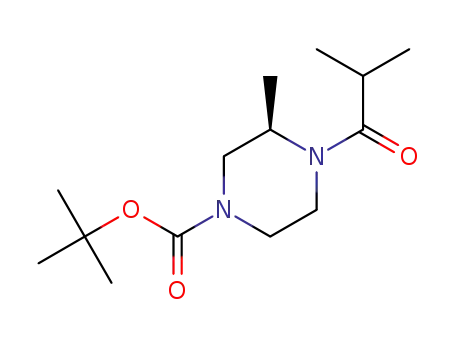 (R)-3-methyl-4-(isobutyryl)piperazine-1-carboxylic acid tert-butyl ester