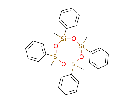 Molecular Structure of 77-63-4 (2,4,6,8-tetramethyl-2,4,6,8-tetraphenylcyclotetrasiloxane)