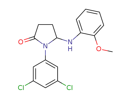 1-(3,5-dichlorophenyl)-5-[(2-methoxyphenyl)amino]pyrrolidin-2-one