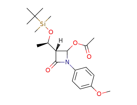 3-[(R)-1-tert-butyldimethylsiloxyethyl]-4-acetoxy-1-(4-methoxyphenyl)-2-azetidinone