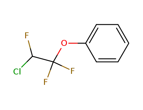 Molecular Structure of 456-62-2 (Benzene, (2-chloro-1,1,2-trifluoroethoxy)-)