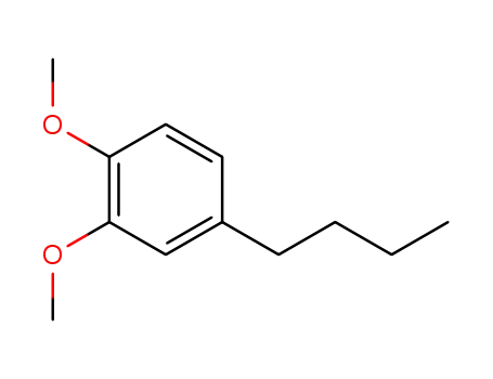 Molecular Structure of 59056-76-7 (Benzene, 4-butyl-1,2-dimethoxy-)